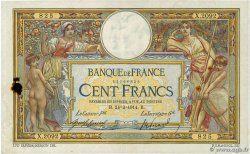 100 Francs LUC OLIVIER MERSON sans LOM FRANKREICH  1914 F.23.06