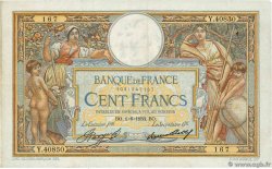 100 Francs LUC OLIVIER MERSON grands cartouches FRANCE  1933 F.24.12a TB