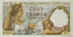 100 Francs SULLY FRANKREICH  1941 F.26.60