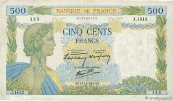 500 Francs LA PAIX FRANCE  1940 F.32.11