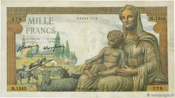 1000 Francs DÉESSE DÉMÉTER FRANCE  1942 F.40.07