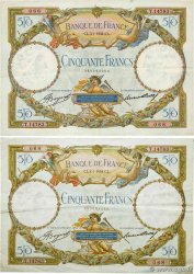 50 Francs LUC OLIVIER MERSON type modifié Lot FRANCIA  1934 F.16.05 MBC
