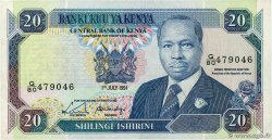 20 Shillings KENYA  1991 P.25d TTB+