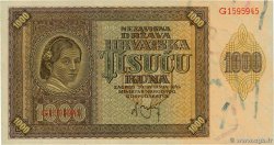 1000 Kuna KROATIEN  1941 P.04a