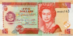 5 Dollars BELIZE  2011 P.67e q.FDC