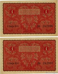 1 Marka Consécutifs POLOGNE  1919 P.023 TTB