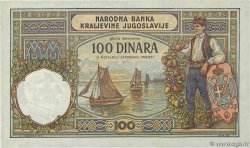 100 Dinara YUGOSLAVIA  1929 P.027b AU-