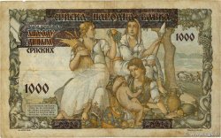 1000 Dinara SERBIE  1941 P.24 TB