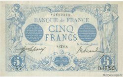 5 Francs BLEU FRANKREICH  1917 F.02.48 VZ