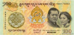 100 Ngultrum Commémoratif BHUTAN  2011 P.35 FDC