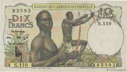 10 Francs FRENCH WEST AFRICA  1953 P.37