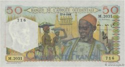 50 Francs FRENCH WEST AFRICA  1948 P.39 UNC