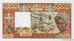10000 Francs ÉTATS DE L AFRIQUE DE L OUEST  1990 P.109Aj