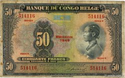 50 Francs CONGO BELGE  1949 P.16g B+