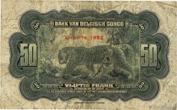 50 Francs BELGA CONGO  1952 P.16j RC+