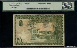 20 Francs CONGO BELGE  1953 P.26 TTB