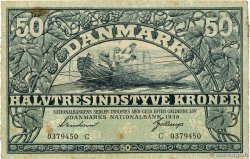 50 Kroner DINAMARCA  1938 P.032a MB