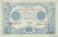 5 Francs BLEU FRANKREICH  1915 F.02.28