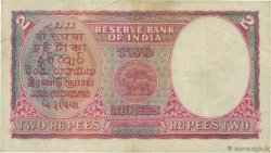 2 Rupees INDIA  1943 P.017b VF