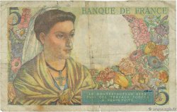 5 Francs BERGER Grand numéro FRANCE  1947 F.05.07a VG