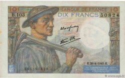10 Francs MINEUR FRANKREICH  1945 F.08.14