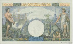 1000 Francs COMMERCE ET INDUSTRIE FRANCIA  1944 F.39.10 FDC