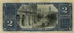 2 Mil Reis BRAZIL  1890 P.010b VF