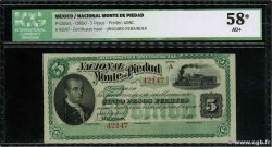 5 Pesos Non émis MEXICO  1880 PS.0265r1 SC