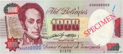 1000 Bolivares Spécimen VENEZUELA  1991 P.073s1 SC