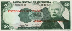 20 Bolivares Spécimen VENEZUELA  1974 P.053s1 NEUF