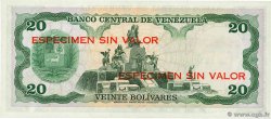 20 Bolivares Spécimen VENEZUELA  1974 P.053s1 ST