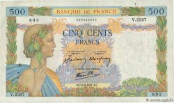 500 Francs LA PAIX FRANCE  1941 F.32.14 pr.TTB