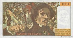 100 Francs DELACROIX modifié FRANKREICH  1986 F.69.10 fST