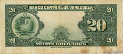 20 Bolivares VENEZUELA  1956 P.032c TB