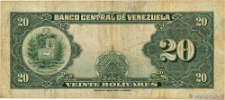 20 Bolivares VENEZUELA  1957 P.032c q.MB