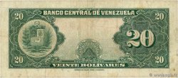 20 Bolivares VENEZUELA  1959 P.032c q.MB