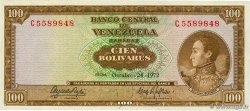 100 Bolivares VENEZUELA  1972 P.048i SPL+