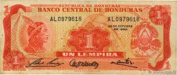 1 Lempira HONDURAS  1968 P.055a q.BB