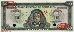 100 Colones Spécimen COSTA RICA  1966 P.234s q.FDC