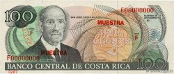 100 Colones Spécimen COSTA RICA  1988 P.254s fST+