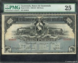 100 Pesos GUATEMALA  1925 PS.147d SS