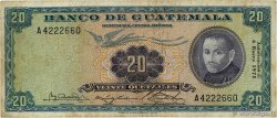 20 Quetzales GUATEMALA  1971 P.055g TB