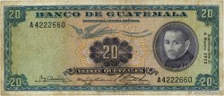 20 Quetzales GUATEMALA  1971 P.055g MB