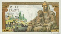 1000 Francs DÉESSE DÉMÉTER FRANKREICH  1943 F.40.15