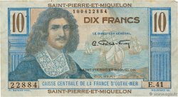 10 Francs Colbert SAINT PIERRE ET MIQUELON  1946 P.23 TB+