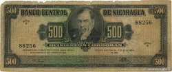 500 Cordobas NICARAGUA  1962 P.113a B