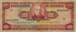 100 Cordobas Fauté NICARAGUA  1968 P.120b F-