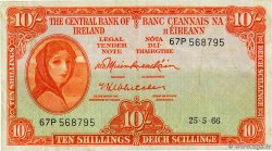 10 Shillings IRELAND REPUBLIC  1966 P.063a VF