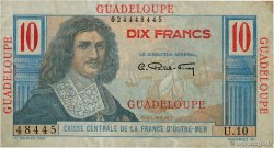 10 Francs Colbert GUADELOUPE  1946 P.32 VF