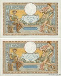 100 Francs LUC OLIVIER MERSON grands cartouches Consécutifs FRANCE  1934 F.24.13 pr.SUP